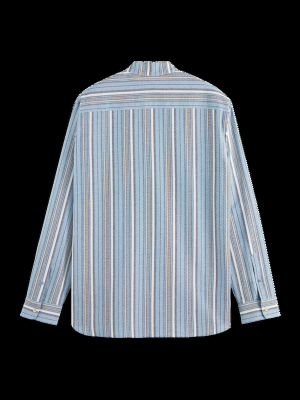 Scotch & Soda Relaxed Fit Gestructureerd Overhemd Met Veelkleurige Strepen