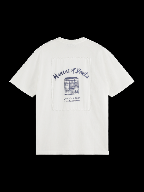 Scotch & Soda Relaxed Fit T-shirt Met Appliqué-artwork