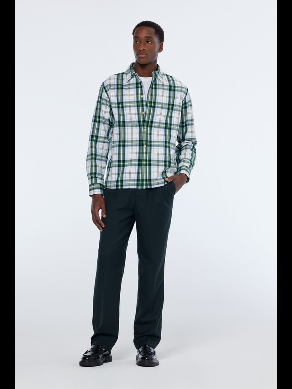 scotch & soda Relaxed fit yarn-dyed flannel check shirt