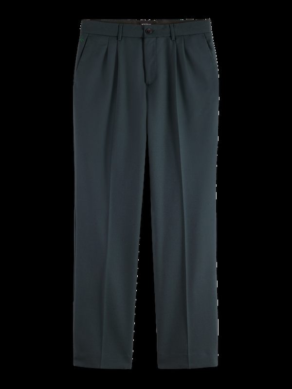 Scotch & Soda Relaxed Straight Fit Pleated Tailored Chino