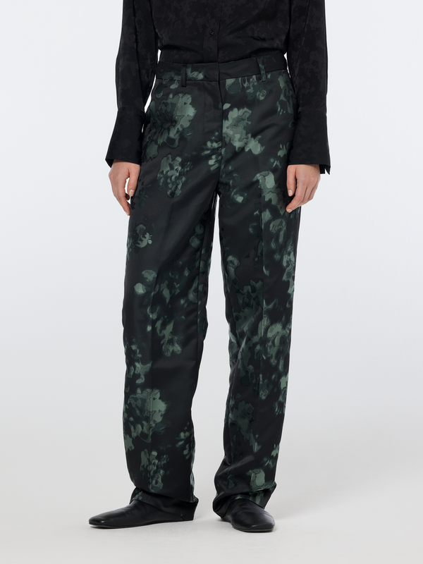 Scotch & Soda Ripple Floral Jacquard Straight Leg Pant