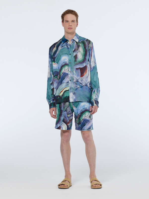 Scotch & Soda Abstract Print Tencel Shirt