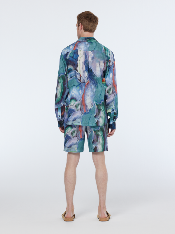 Scotch & Soda Abstract Print Tencel Shirt