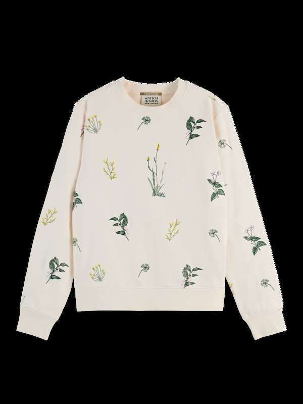 Scotch & Soda All Over Embroidery Regular Sweatshirt
