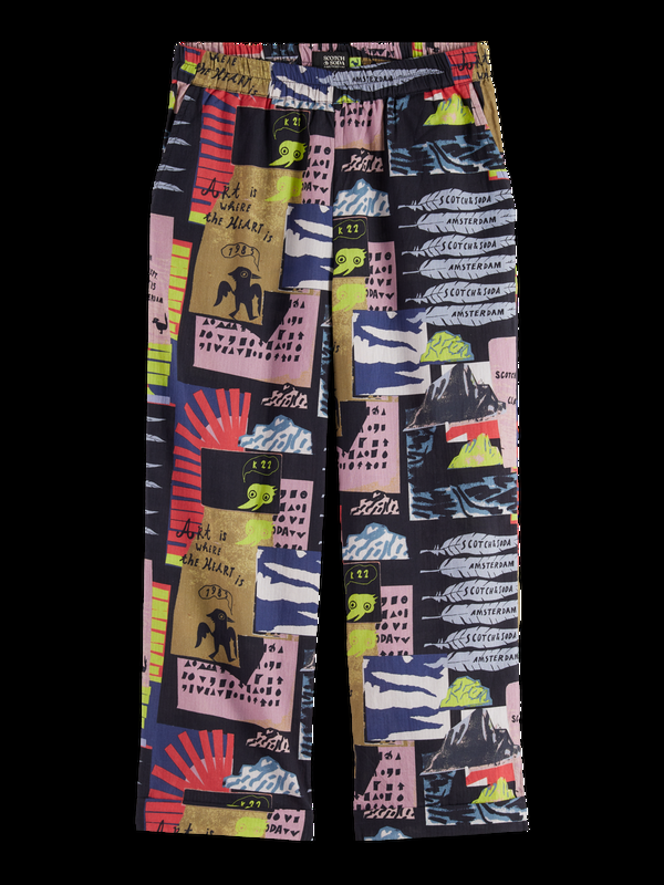 scotch & soda All-over printed seersucker pants