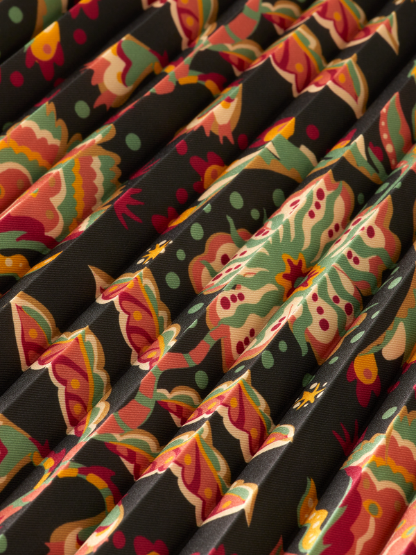 Scotch & Soda ALLOVER PRINTED PLEATED MIDI SKIRT