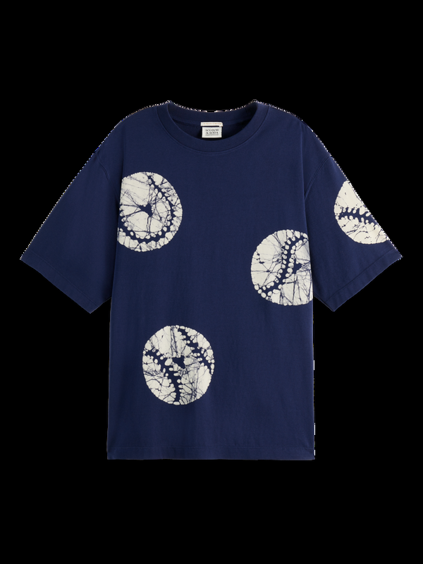 Scotch & Soda Batik Baseball Loose T-shirt