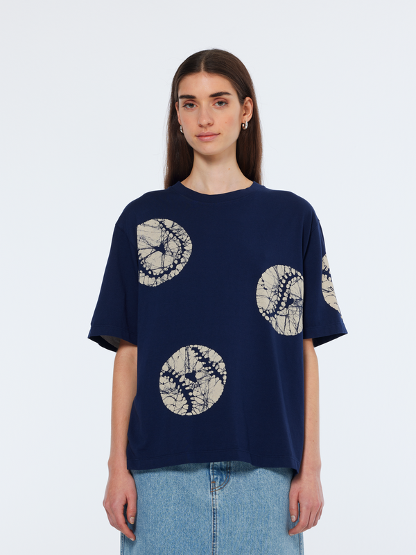 scotch & soda Batik baseball loose t-shirt