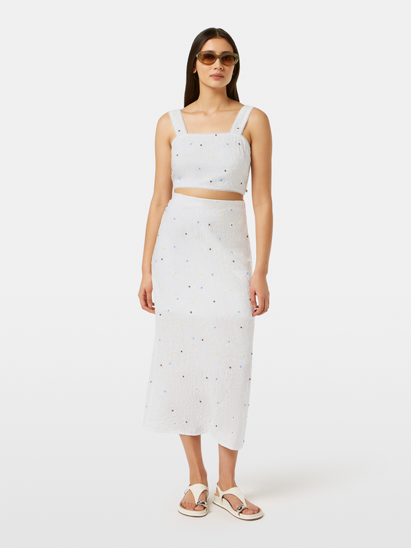 scotch & soda Beaded tube midi skirt