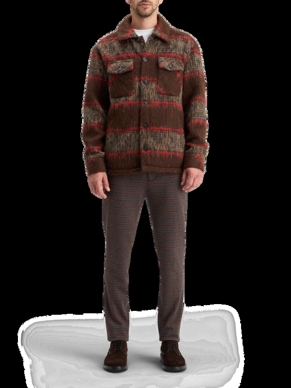 scotch & soda BRUSHED WOOL BLEND OVERSHIRT