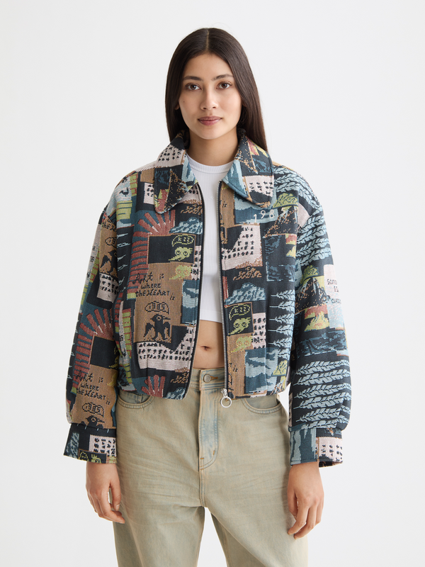 scotch & soda Collage jacquard jacket