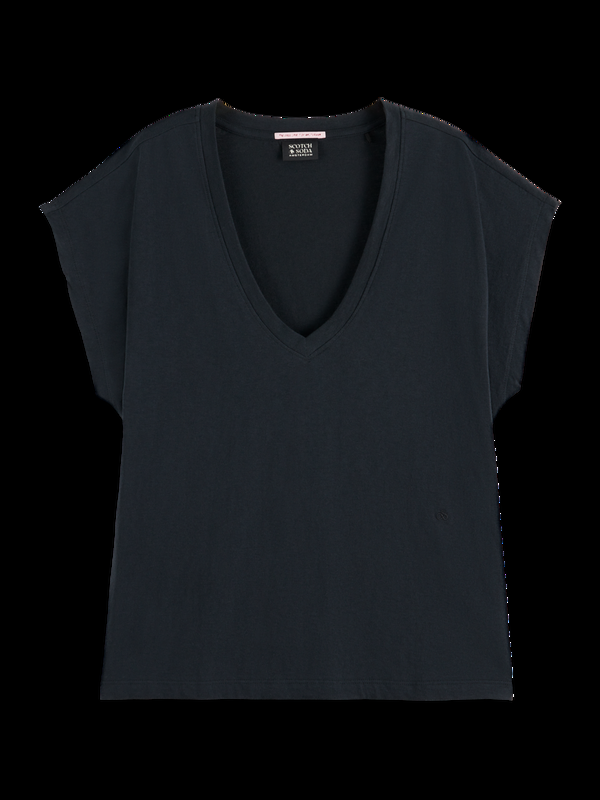 Scotch & Soda Core Slub V-neck T-shirt