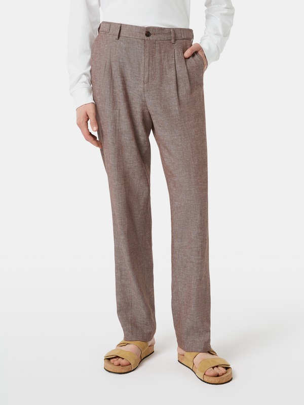 Scotch & Soda Cotton-linen Twill Chinos