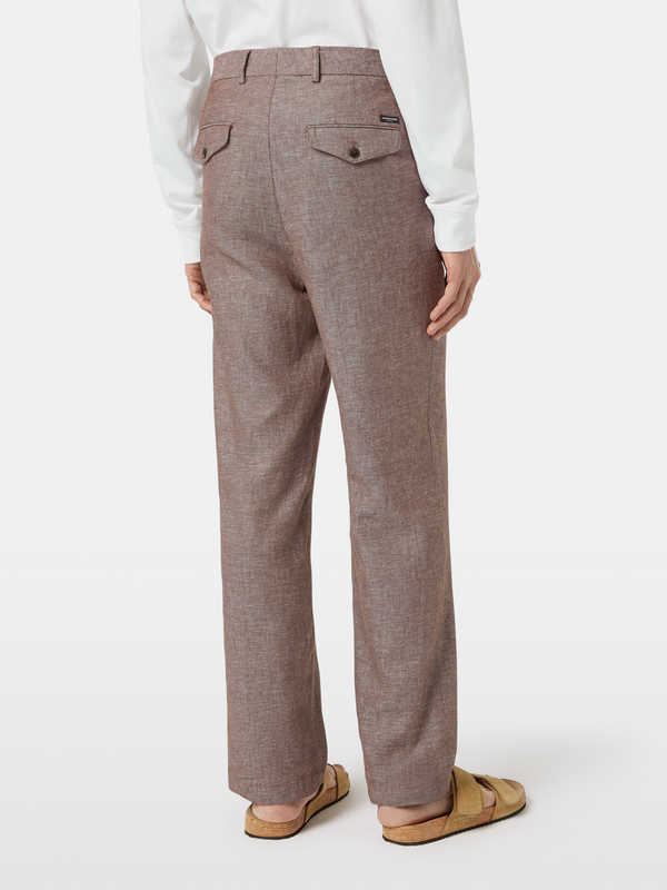 Scotch & Soda Cotton-linen Twill Chinos