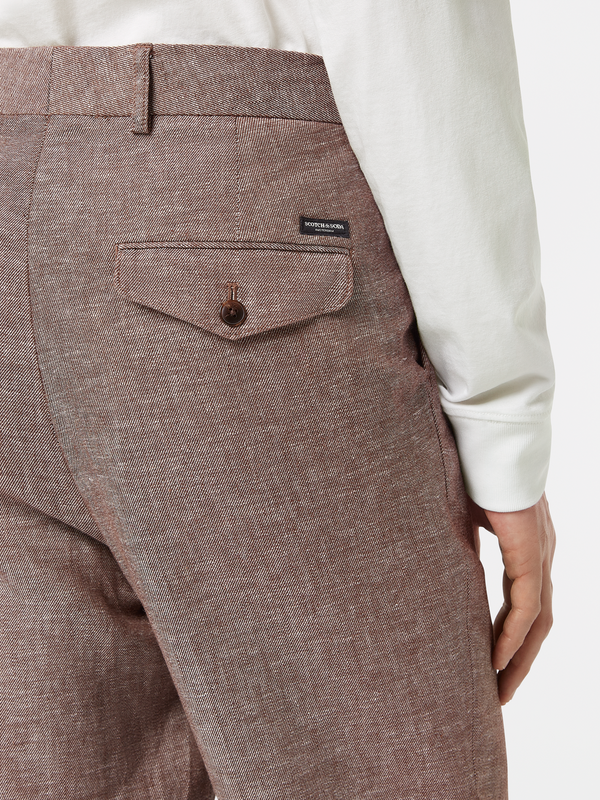 Scotch & Soda Cotton-linen Twill Chinos