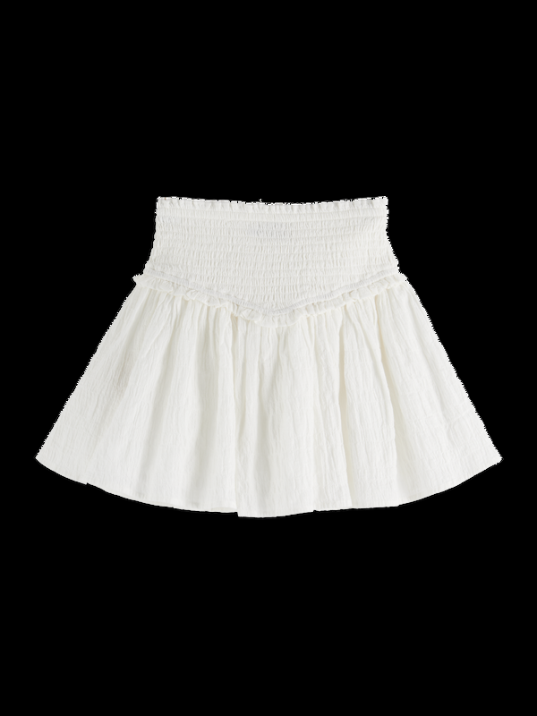 Scotch & Soda Cotton Smocked Skirt