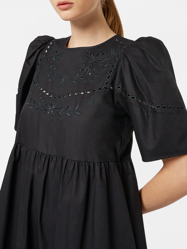 Scotch & Soda Cotton Twill Broderie Dress