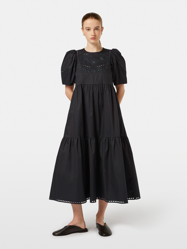 scotch & soda Cotton Twill Broderie Dress
