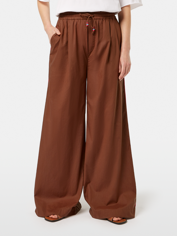Scotch & Soda Cotton Voile Wide Leg Pants