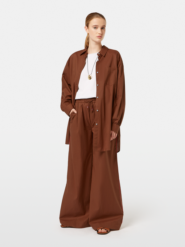 scotch & soda Cotton Voile Wide Leg Pants