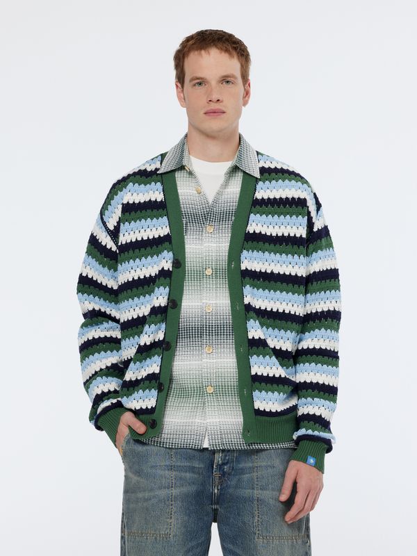 scotch & soda Crochet dropped shoulder cardigan