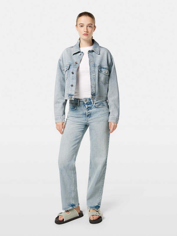 Scotch & Soda Cropped Denim Jacket