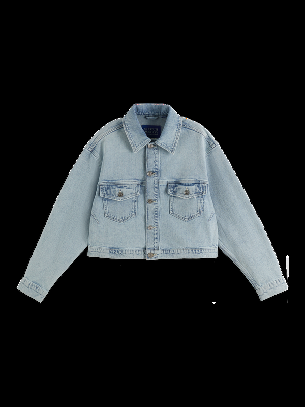 Scotch & Soda Cropped Denim Jacket