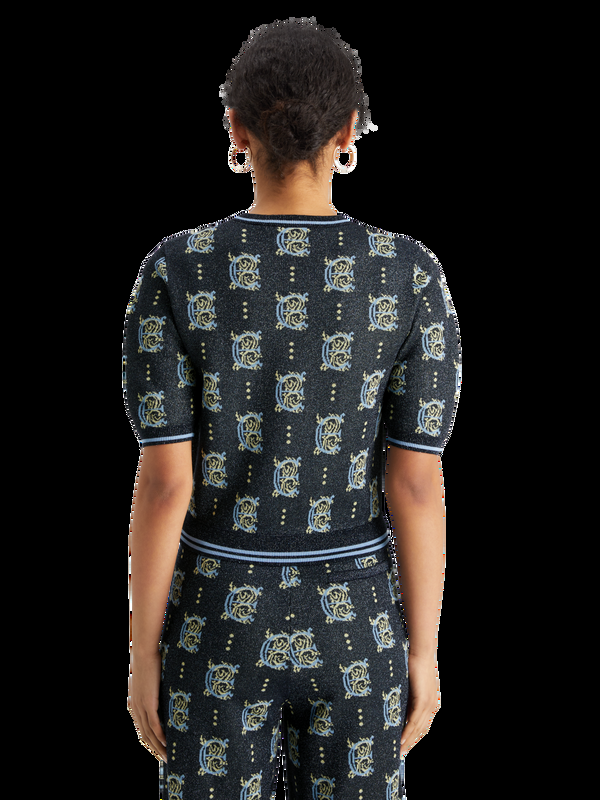 Scotch & Soda Cropped Trui Van Jacquard
