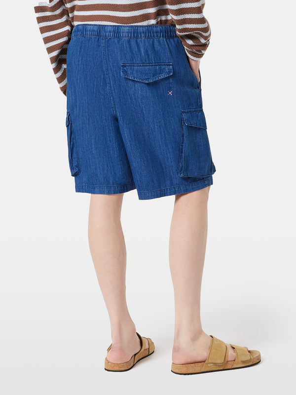 Scotch & Soda Denim Cargo Shorts