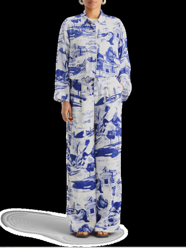 scotch & soda Eleni pyjamabroek met print