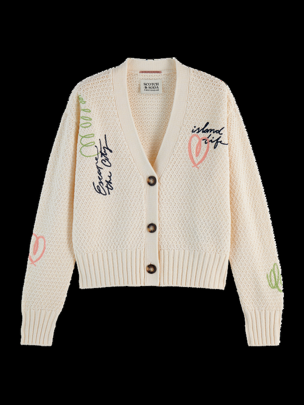 Scotch & Soda Embroidered Cardigan