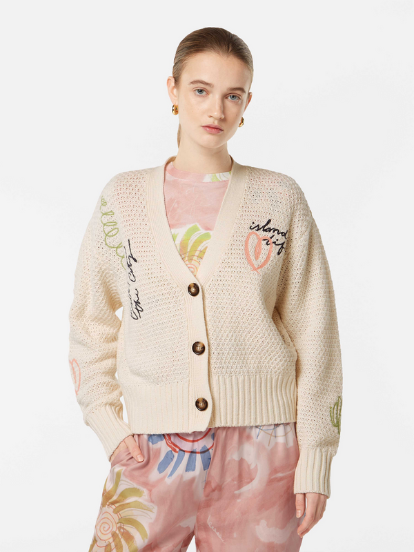 scotch & soda Embroidered Cardigan