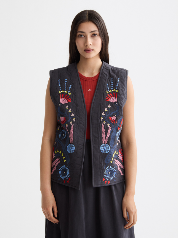 scotch & soda Embroidered gilet