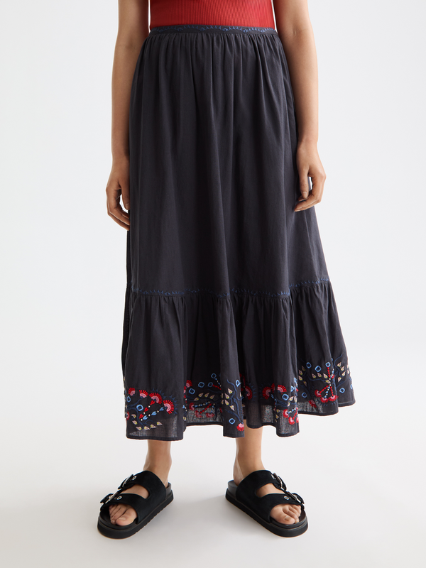 Scotch & Soda Embroidered Maxi Skirt