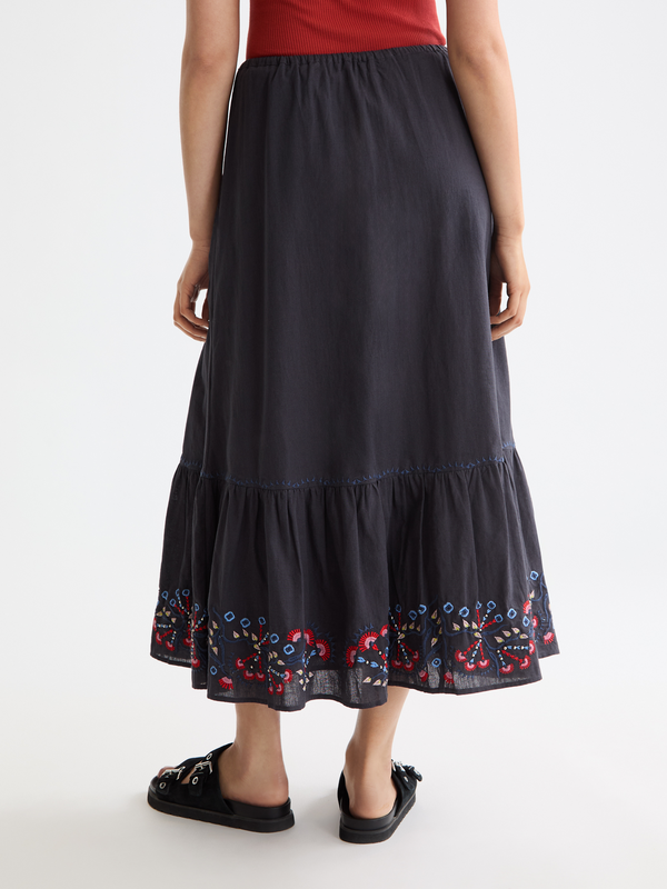 Scotch & Soda Embroidered Maxi Skirt