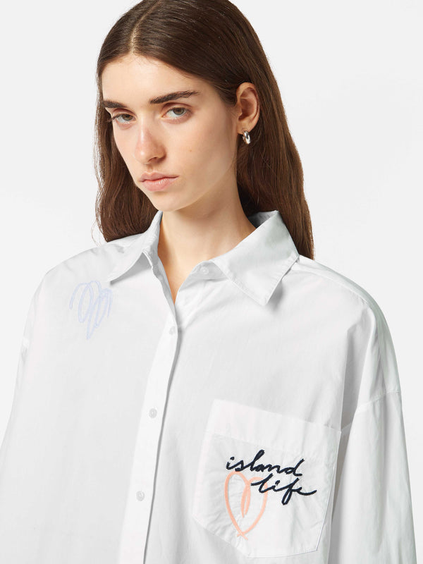 Scotch & Soda Embroidered Poplin Shirt