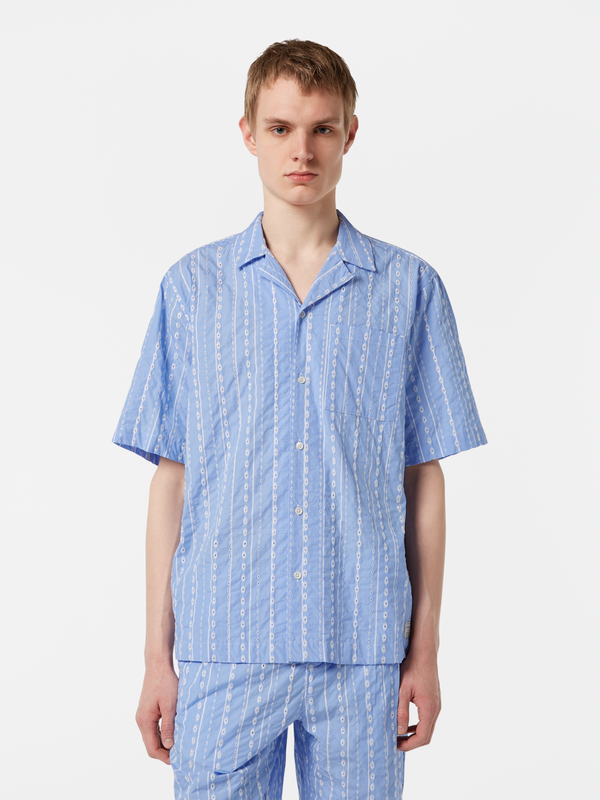 scotch & soda Embroidered short-sleeved shirt