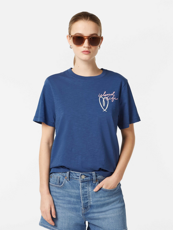 scotch & soda Embroidered T-Shirt