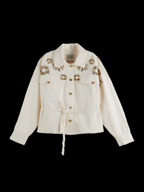Scotch & Soda Embroidered Trucker Jacket