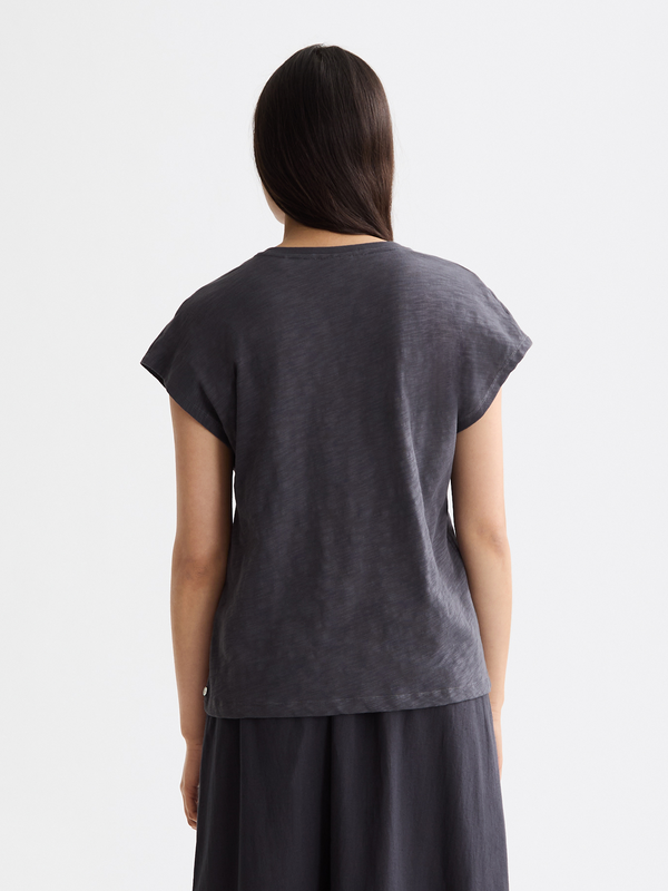 Scotch & Soda Embroidered V-neck T-shirt