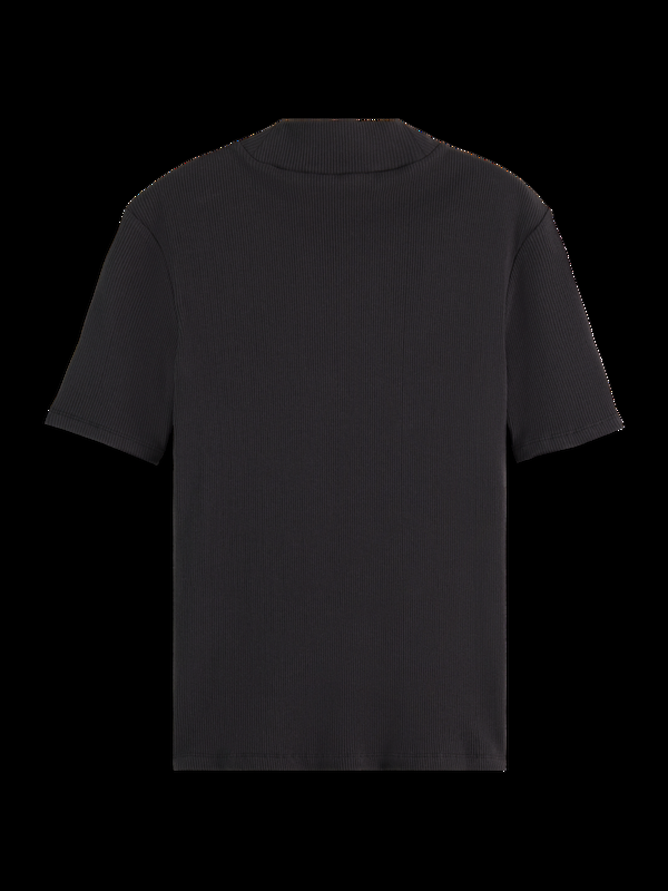 Scotch & Soda Essentials Mock Neck Rib T-shirt
