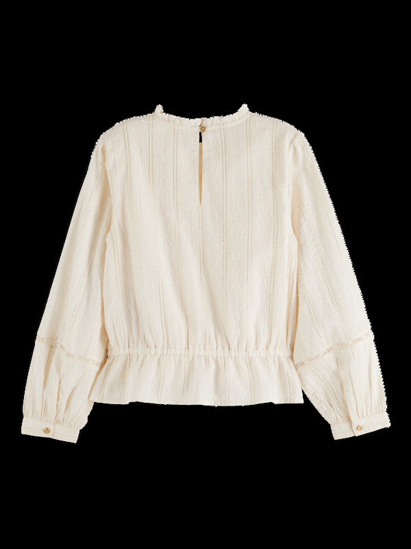 Scotch & Soda FESTIVE LUREX CLIP JACQUARD TOP