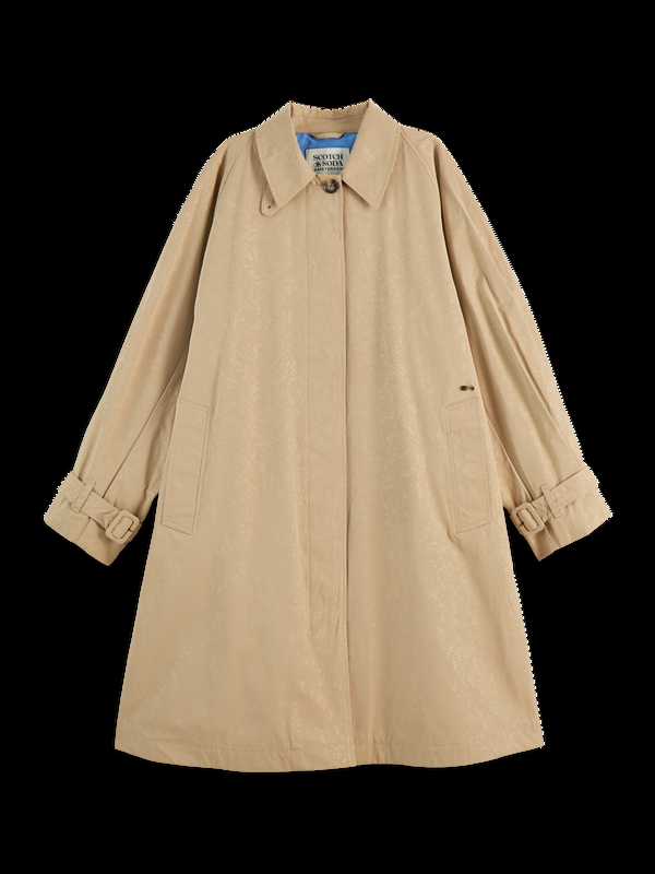 Scotch & Soda Floral Embossed Carcoat