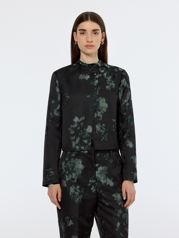 scotch & soda Floral jacquard cropped blazer