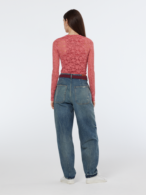 Scotch & Soda Floral Lace LS T-shirt