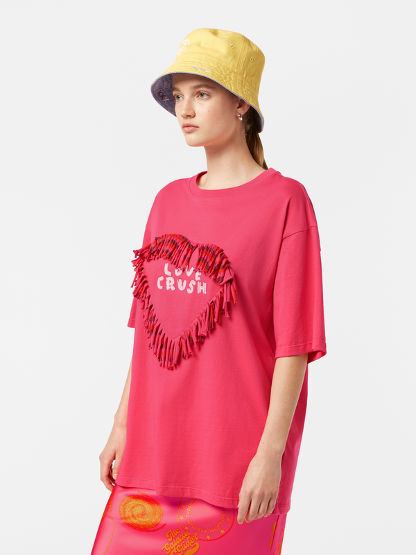 scotch & soda Fringed Heart T-Shirt