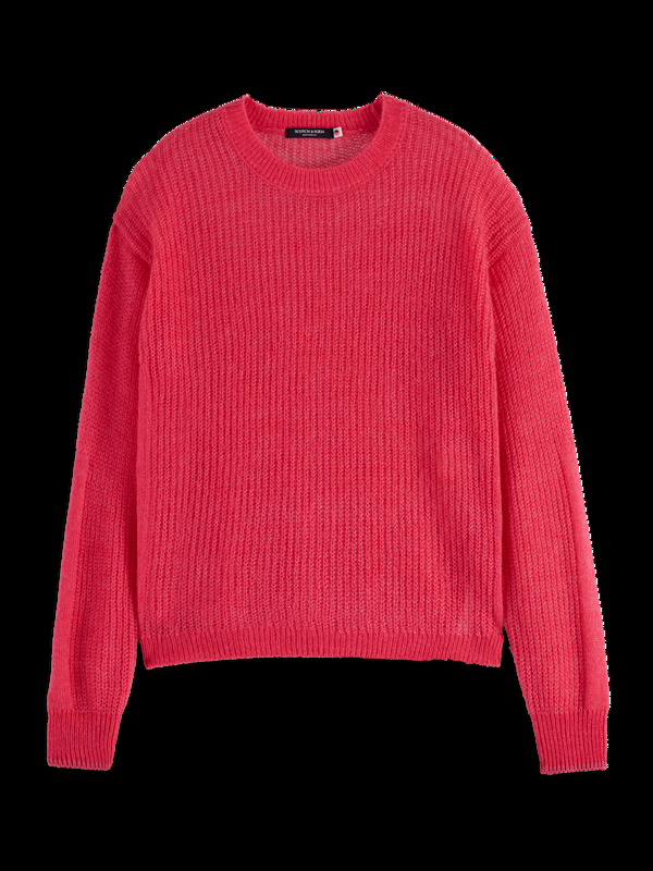 scotch & soda FUZZY OPEN KNIT RELAXED PULLOVER