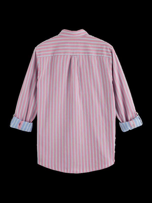 Scotch & Soda Garenverf Dobby Gestreept Overhemd