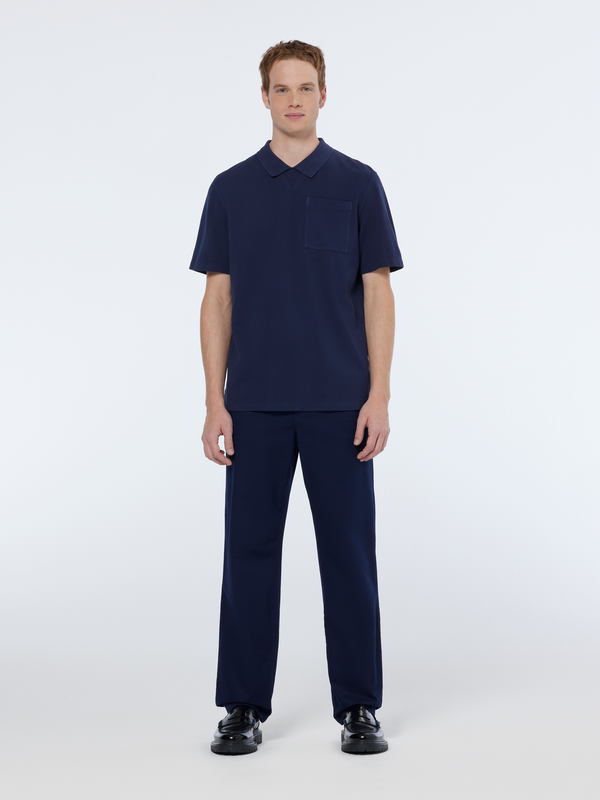 Scotch & Soda Garment Dye Pique Chest Pocket Polo