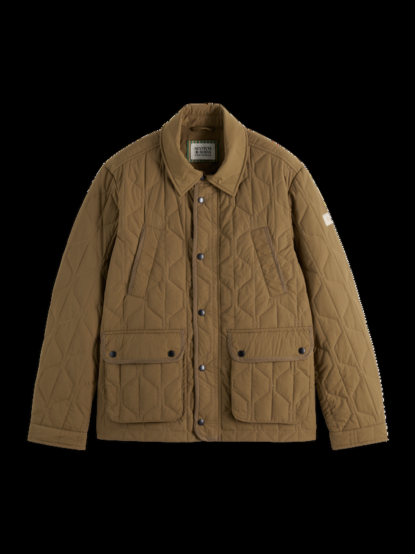 Scotch & Soda Geometric Quilted Coat